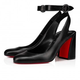 Christian Louboutin Miss Sab Sling 85mm Pumput Nappa Nahka Musta