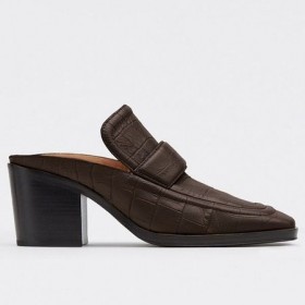 Bottega Veneta Muulit Konvehti Krokotiili Kohokuvioitu Nahka Bottega Veneta Kengät