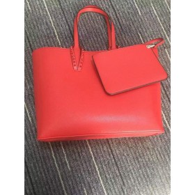 Christian Louboutin Cabata Tote Laukku Rakeinen Vasikka Nahkaa Punainen
