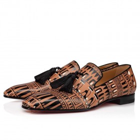 Christian Louboutin Officialito Tyhjäntoimittaja Vasikan Nahka Ruskea Christian Louboutin Kengät