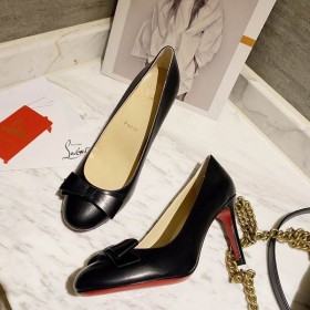 Christian Louboutin Simplenodo Keula Pumput 85mm Nappa Nahka Musta CL Kengät