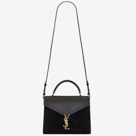 Saint Laurent Cassandra Keskikokoinen Laukku Musta Mokka Saint Laurentin Laukut