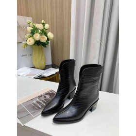 Jimmy Choo Nilkka Boot 50mm Kohokuvioitu Nahka Musta