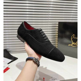Christian Louboutin Greggyrocks Oxfords Kengät Velvet Musta