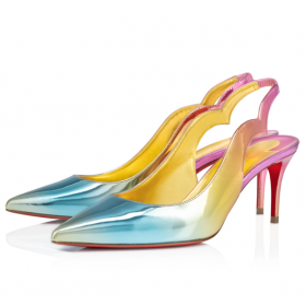 Christian Louboutin Kuuma Poikasen Rintareppu Pumput 70 mm Specchio Nahka Monivärinen