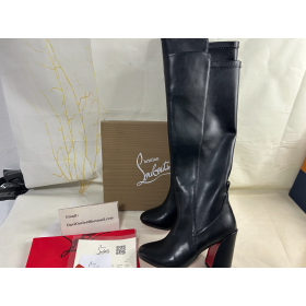 Christian Louboutin Jane Botta 85 mm Vasikka Nahka Ja Joustava Nappa Nahkaa Musta