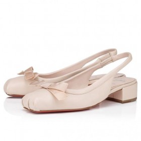 Christian Louboutin Mamaflirt Rintareppu 30mm Ballerinat Nappa Nahka Leche Christian Louboutin Kengät