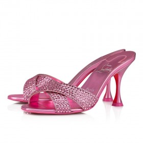 Christian Louboutin Mariza On Takaisin Strass 85 Mm Sandaalit Muulit Glam Christian Louboutin Kengät