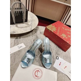 Christian Louboutin Minut Dolly 100mm Sandaalit Metallinen Nahka Bermuda