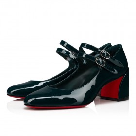 Christian Louboutin Miss Jane Pumput 55mm kiiltonahkaa Christian Louboutin Vihreä