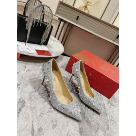 Christian Louboutin Pigalili Potpuri Strass Pumput Glitter Hopea