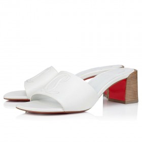 Christian Louboutin Niin CL Muuli 55mm Nappa Nahka Christian Louboutin Kengät Bianco