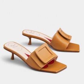 Roger Vivier Katettu Solki 45mm Muulit Ruskea Nahka