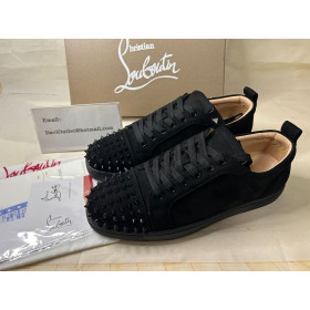 Christian Louboutin Louis Junior SP Musta/musta Veau Velours