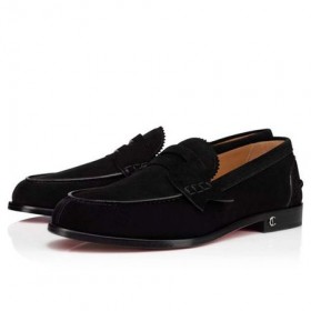Christian Louboutin Oxford Ole Penniäkään Musta Nahka