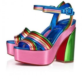 Christian Louboutin Platforms Manola Disco 120 mm Multi/alize Nahka
