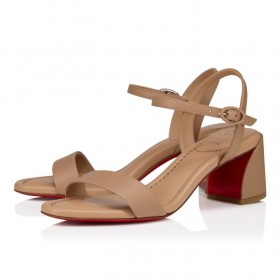 Christian Louboutin Miss Jane Sandal 55 Mm Sandals Nappa Leather Blush