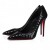 Christian Louboutin Kate 100 Mm Pumput Kohokuvioitu Patentti Vasikan Nahka Birdy Musta Christian Louboutin Kengät