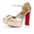 Christian Louboutin Sandaloo 130 Mm Strappy Sandaalit Laminoitu Nappa Nahka Platine
