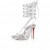Christian Louboutin Sekmeta Alta 120mm Platform Sandaalit Värikkäiden Nappa Nahka Hopea