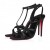 Christian Louboutin Tangueva 100 Mm Strappy Sandaalit Nahka Musta Christian Louboutin Kengät
