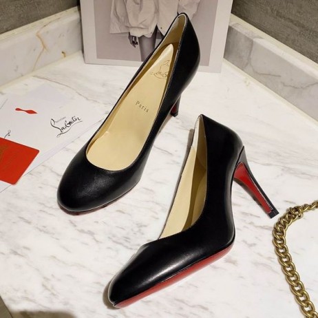 Christian Louboutin Fifille Pompes 85mm Cuir Nappa Noir