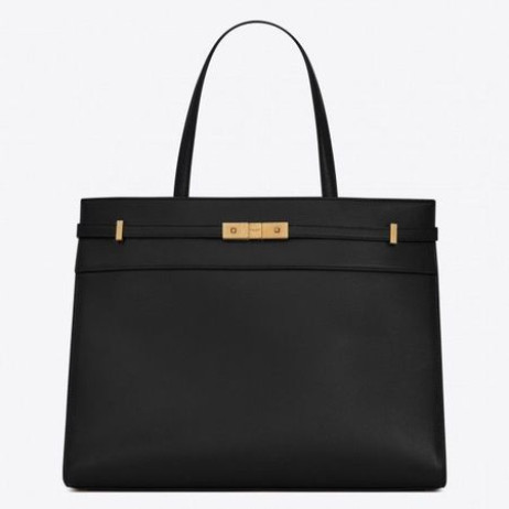 Saint Laurent Noir Manhattan Medium Sac Shopping Saint Laurent Sacs