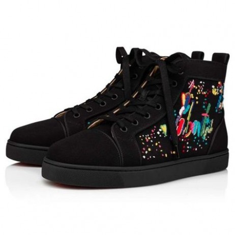 Christian Louboutin Louis Orlato Black/multi Toile