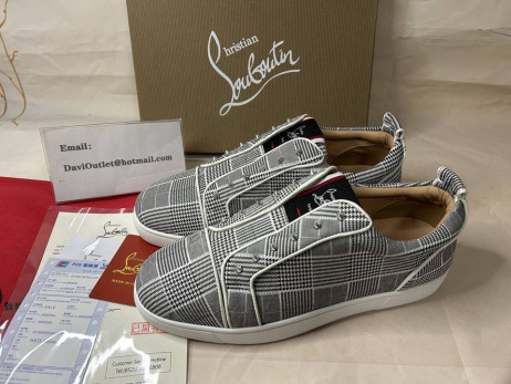 Christian Louboutin Low-top F. A. V Fique Un Vontade Orlato Gris Baskets