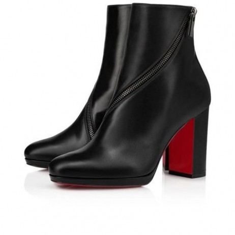 Christian Louboutin Spikita Booty Birgitta 100 mm de Veau Noir