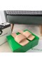 Bottega Veneta Caoutchouc Lido Diapositives Peachy En Cuir D'Agneau Bottega Veneta Chaussures