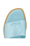 Christian Louboutin CL Mule en Cuir Nappa Bleu CL Chaussures