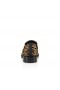 Christian Louboutin Chambelimoc Nuit Strass Ocelot Mocassins Brodée En Crêpe De Satin Multicolore
