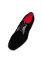 Christian Louboutin Chambeliss Derby Plat En Velours Et Cuir Brillant Noir