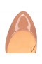Christian Louboutin Dolly Pompe à 85 Mm Pompes de Brevets de Veau Blush CL Chaussures