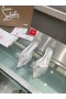 Christian Louboutin Gelée De Strass Flats Pvc Iridescent Cuir Nappa Et Strass Argent