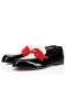 Christian Louboutin Penny Femme Mocassins Brevet en Cuir de Veau Multicolore CL Chaussures
