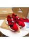 Christian Louboutin Red Runner Plat Baskets En Néoprène Rouge