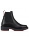 Christian Louboutin Urbino Chelsea Low Boots en Cuir de Veau Noir CL Chaussures
