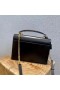 Saint Laurent Nouveau Moyen De Coucher De Soleil Sac En Veau Noir Saint Laurent Sacs
