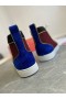Christian Louboutin Louis Spikes Orlato High Top Sneakers En Daim Multicolore