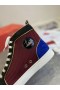 Christian Louboutin Louis Spikes Orlato High Top Sneakers En Daim Multicolore