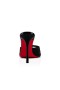 Christian Louboutin Pompes de 100 mm Noir/lin verni Noir Veau Sandale