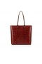 Christian Louboutin Cabata Sac Fourre-Tout De Crocodile En Relief En Cuir De Veau Acajou