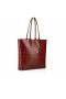 Christian Louboutin Cabata Sac Fourre-Tout De Crocodile En Relief En Cuir De Veau Acajou