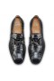 Christian Louboutin Chambelimoc Mocassins Crocodile En Relief En Cuir De Veau Noir