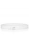 Christian Louboutin Cl Ceinture Logo En Cuir De Veau Bianco