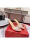 Christian Louboutin Degramule Embelli Mules 80mm PVC et Cuir Nude