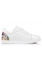 Christian Louboutin Amusant Vieira Baskets Hommes En Cuir De Veau Et De Caoutchouc Blanc