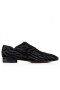 Christian Louboutin Greggy Chic Oxfords Quagga de Velours Noir CL Chaussures
